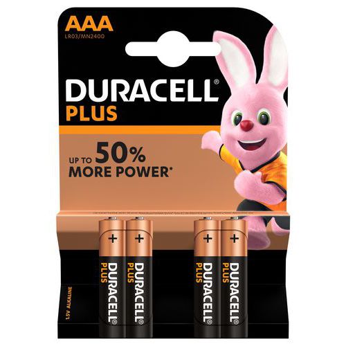 Pile bâton LR03 - Duracell plus