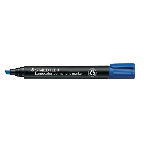 Marqueur pointe biseaute bleu Staedtler