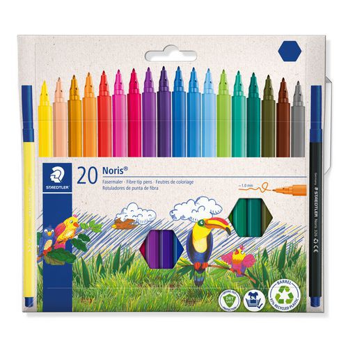 Pochette 20 Feutres Assortis Staedtler