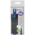 Etui Carton 6 Feutres Triplus® Fineliner 334 Assortis