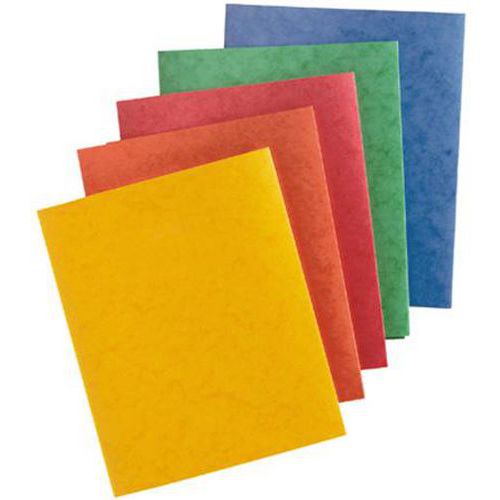 Protège-cahier carte lustrée forte 2 rabats 225g 17x22 - Exacompta