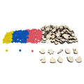 Sachet 300 Perles Bois Rondes & Fantaisies Thème Pâques