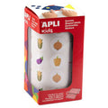 Rouleau 900 gommettes légumes 20 mm - Apli