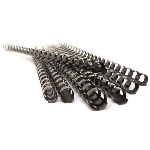 Peigne De Reliure En Plastique 28 Mm - Noir - Pavo
