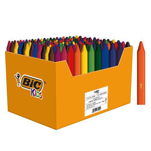 Classpack 144 craies Plastidecor triangle 9 cm mine 12 mm - Bic