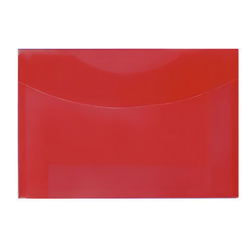 Enveloppe PP format 24x33,5cm rouge
