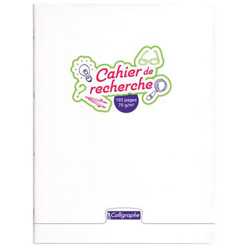 Cahier recherche polypro 24x32 192p uni 70g - Calligraphe