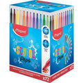 Présent 72 Feutr Pte Coniq 36mm Col Ass Maped School Peps