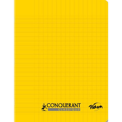 Cahier polypro 90g 96p seyes 17x22 - jaune