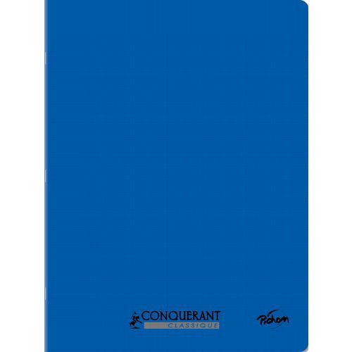 Cahier polypro 90g 96p seyes 24x32 - bleu