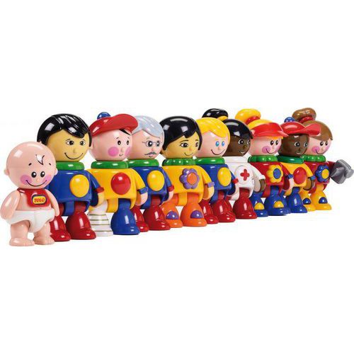 Lot de 10 personnages ethnies - Tolo