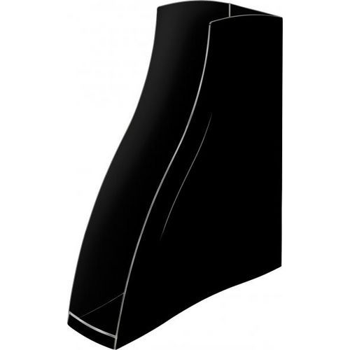 Porte-revues Noir Polyst Anti-choc 278x83x325