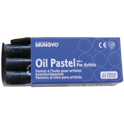 Pastel Huile Noirs Pr Artistes L70mm Ø10mm Mungyo