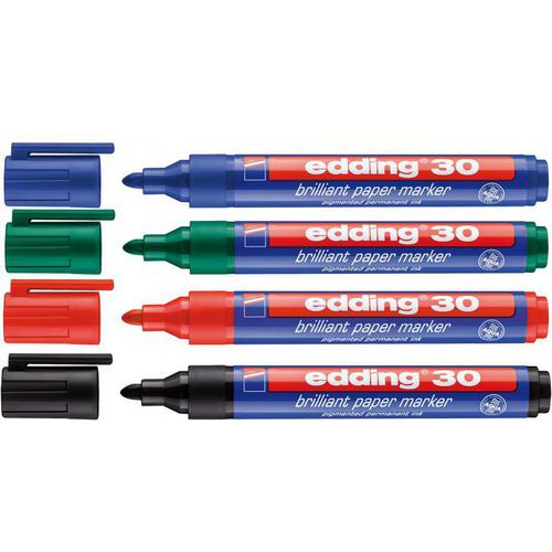 Marqueur E30 pointe ogive 3 mm noir