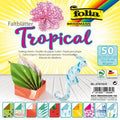 Poch 50 Feuilles À Plier 80g 15x15cm - Tropical