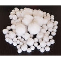 Sachet 100 Pompons Blc Tailles Ass Ø 10 À 45 Mm