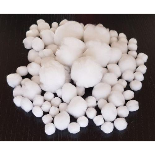 Sachet 100 Pompons Blc Tailles Ass Ø 10 À 45 Mm