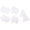 Lot De 30 Suspensions Noel À Monter Carton Blanc 3d