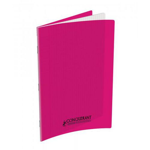 Cahier polypro 90g 96p seyes A4 - rose
