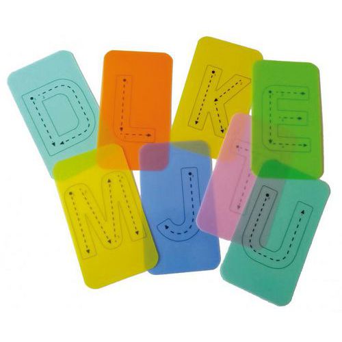 Lettres Majuscules À Tracer 26 Cartes 16x19cm