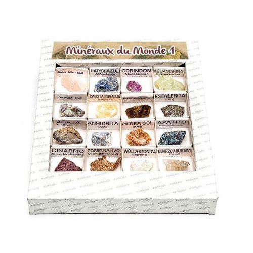 Assortiment 16 Minéraux Du Monde