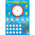 Poster j'apprends l'heure