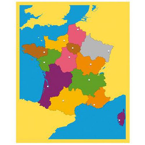 Carte Puzzle La France