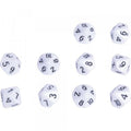 Dé à 10 faces - lot de 10