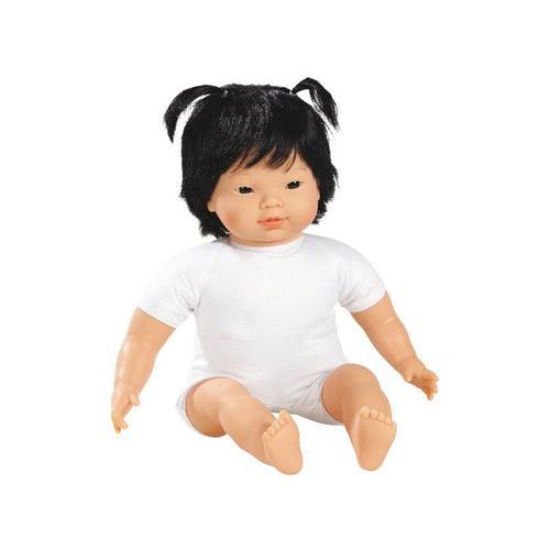 Bébé asiatique fille 40 cm avec cheveux - Les pluminis