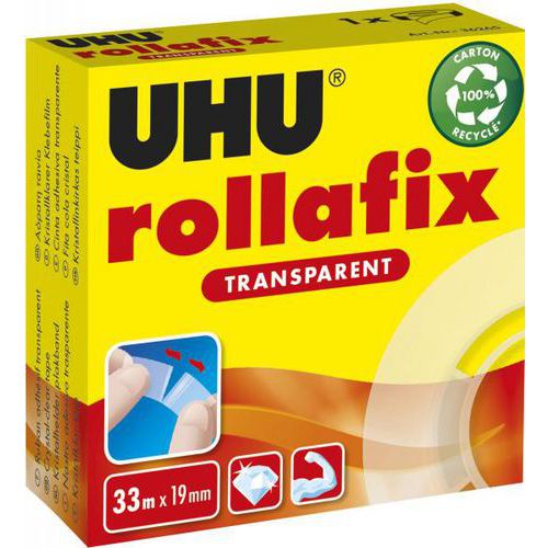 Rouleau adhésif transparent 19 mm
