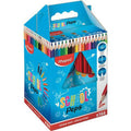 Bte 144 Crayons Coul Résine 18cm Ø29mm Maped School Peps