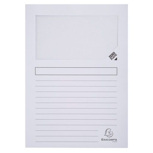 Poch Coin Carte À Fenêtre 22x31 Blanc
