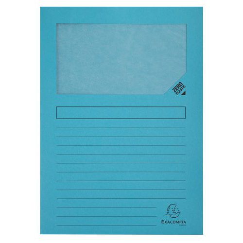 Poch coin carte à fenêtre 22x31 bleu