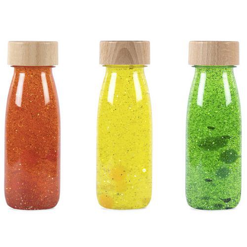 Lot 3 bouteilles sensorielles couleurs assortiment 1