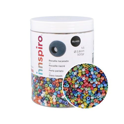 Bocal 500 Grammes Perles De Rocaille Couleurs Métallisées