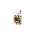 Sachet 95 perles bois rondes multicolores 10 mm - Innspiro