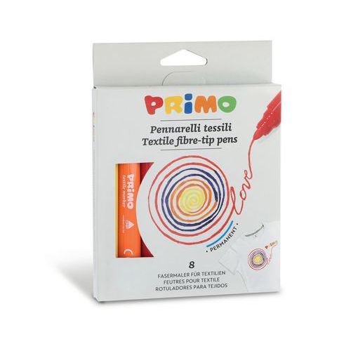 Etui 8 feutres textile - Primo