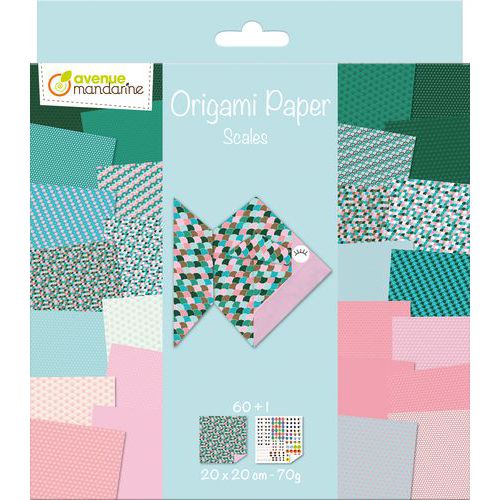 Papier origami effets 20 x 20 cm - Avenue Mandarine
