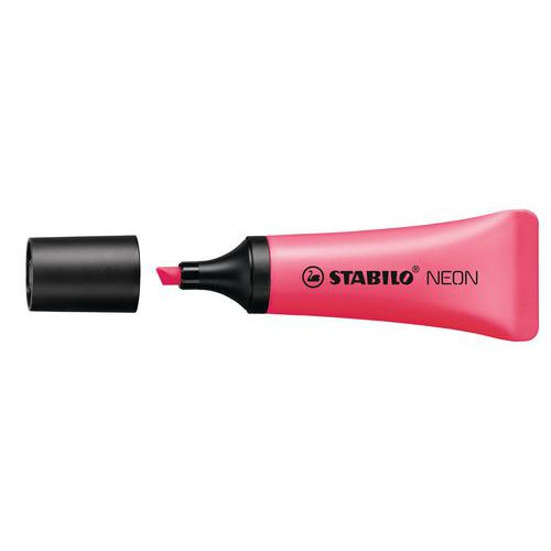 Surligneur pointe biseautée néon - Stabilo