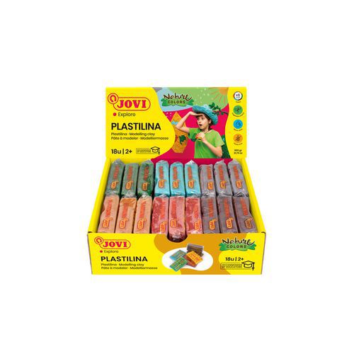 Boite 18 pains 50 g plastilina - Jovi