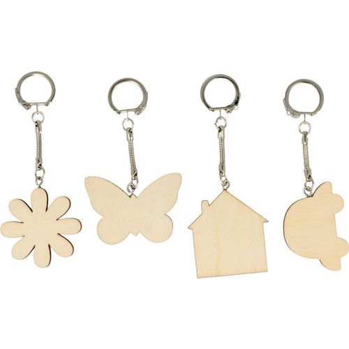 Lot De 8 Porte-clés À Décorer