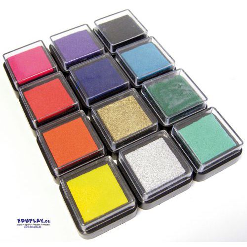 Tampon encreur mini 12 couleurs - Eduplay