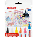 Etui De 6 Marqueurs Pour Tableau Verre E95