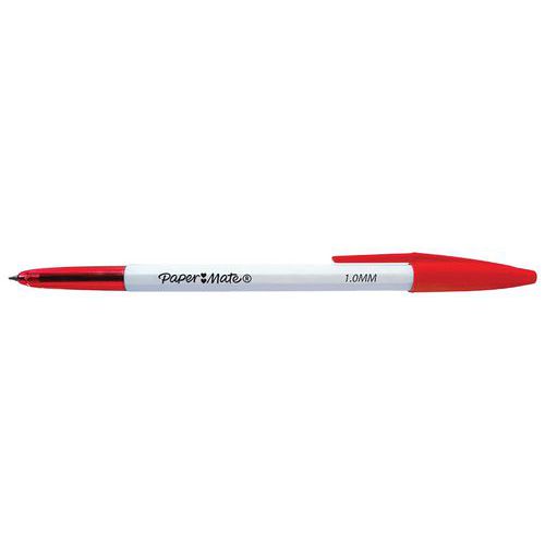 Stylo-bille hexag pte 1mm rouge PaperMate 045