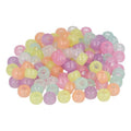Sachet 1000 perles plastique gros trou Ø9mm phosphorescent - Innspiro