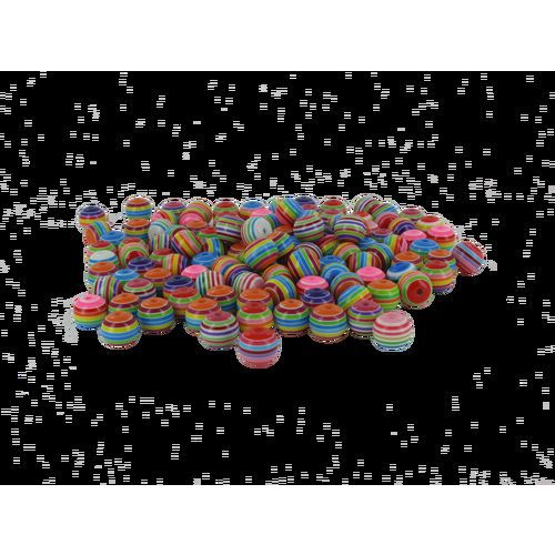 Sachet 200 Perles Multicolores Rondes 12mm