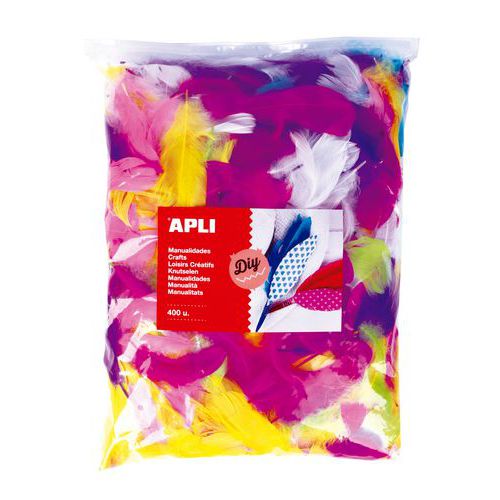 Sachet 400 Plumes Couleurs Assorties