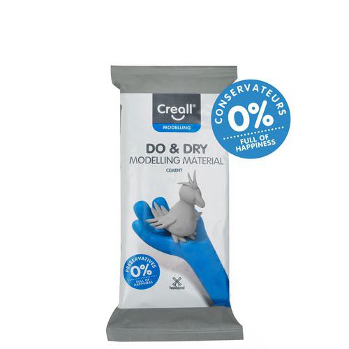 Pâte à modeler auto-durcissante Do&Dry pain 500g ciment