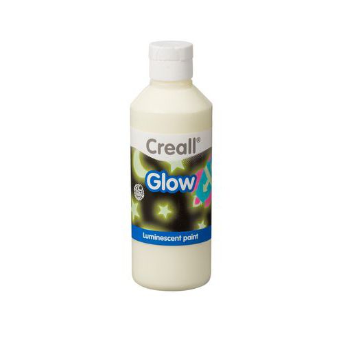 Flacon 250 ml peinture phosphorescente jaune/vert