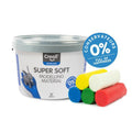 Pâte à modeler super soft seau 1750g 5 couleurs - Creall